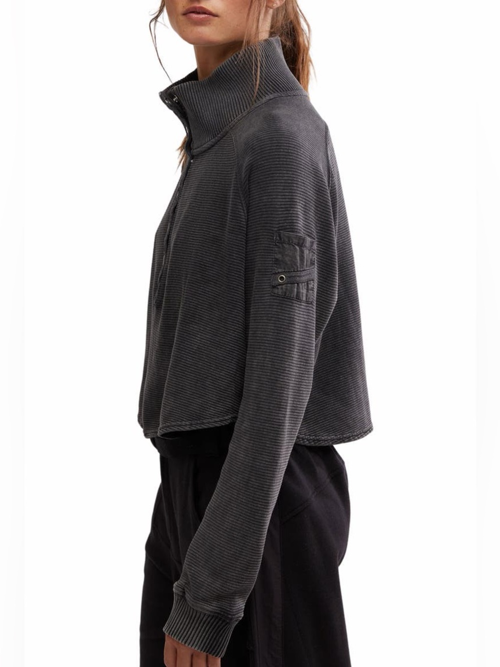 Free People Movement So Fly Henley in Black